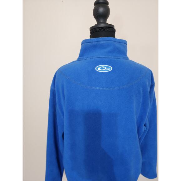 Drake Waterfowl Youth Sz 14 Camp Fleece Full Zip Jacket Blue - Picture 5 of 7